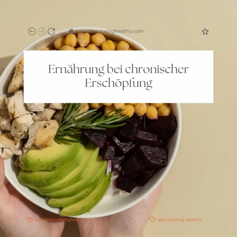 Ernährung bei Erschöpfung